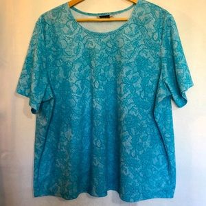 Maggie Barnes Beautiful Turquoise Blouse Size 22/25